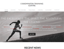 Tablet Screenshot of e-badmintonclub.com